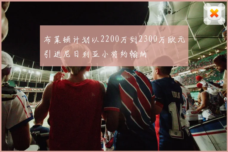布莱顿计划以2200万到2300万欧元引进尼日利亚小将约翰纳
